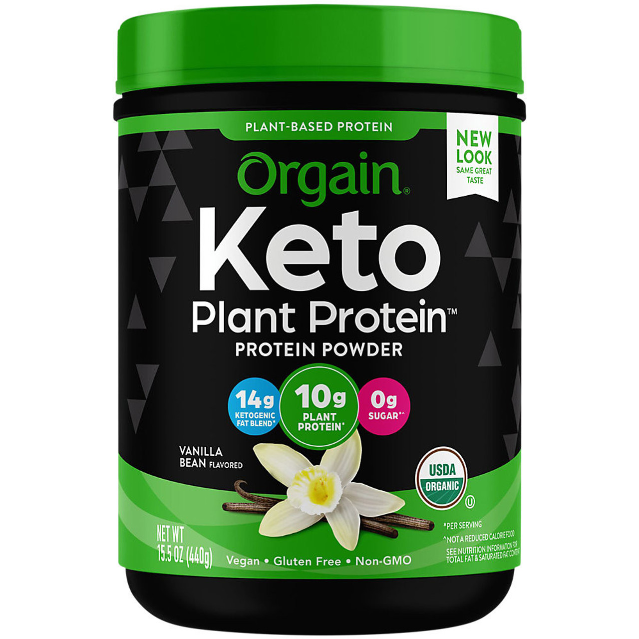 Keto Plant Protein 10 G Powder, Vanilla Bean, Vanilla Bean