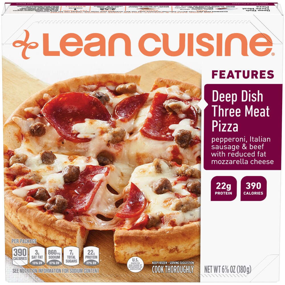 Deep Dish Three Meat Pizza Pepperoni