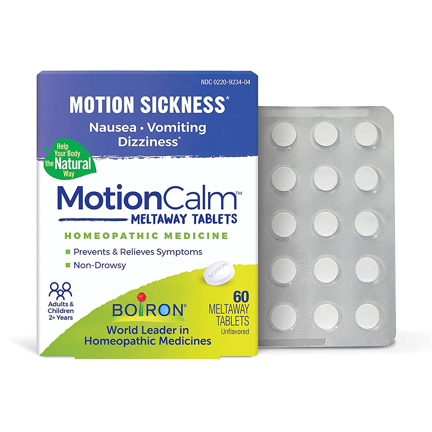 Boiron MotionCalm- 60 Meltaway Tablets