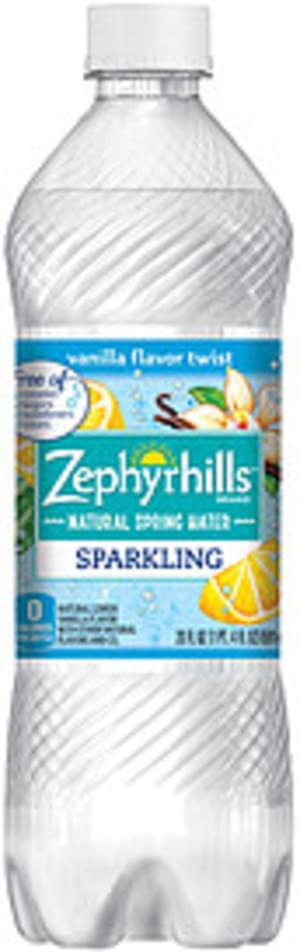 Vanilla Flavor Twist Flavor Sparkling Natural Spring Water, Vanilla Flavor Twist