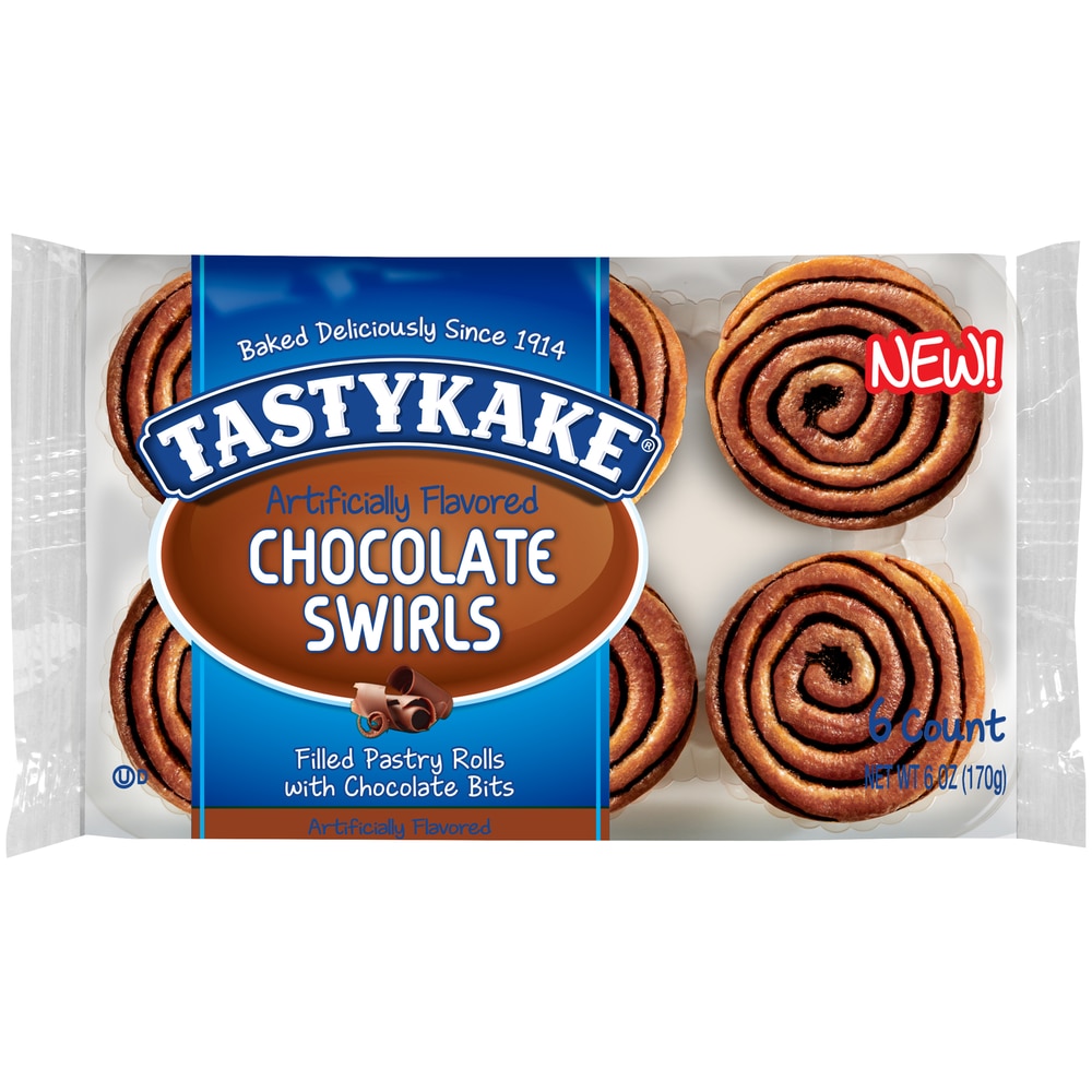 Chocolate Swirls Filled Pastry Rolls with Chocolate Bits, Chocolate