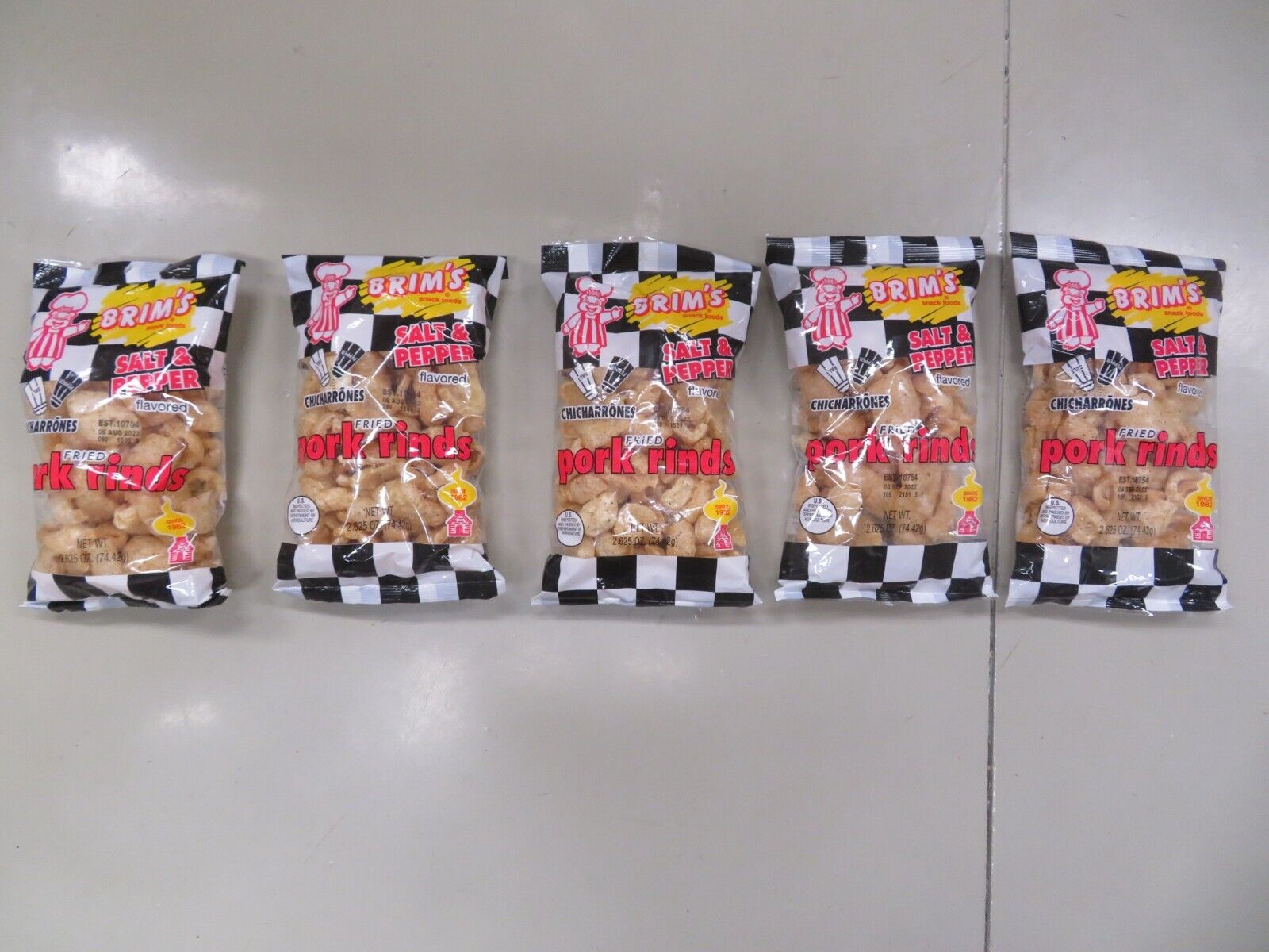 Salt & Pepper Flavored Chicharrones Fried Pork Rinds, Salt & Pepper