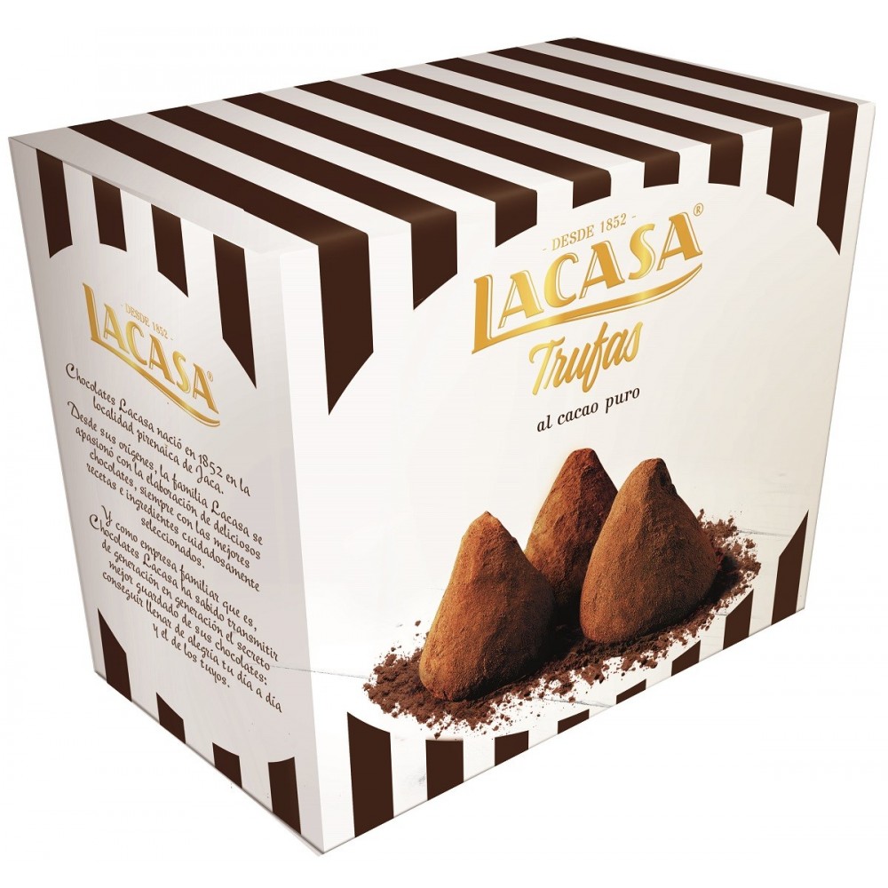 TRUFAS CACAO PURO LACASA 85 GR