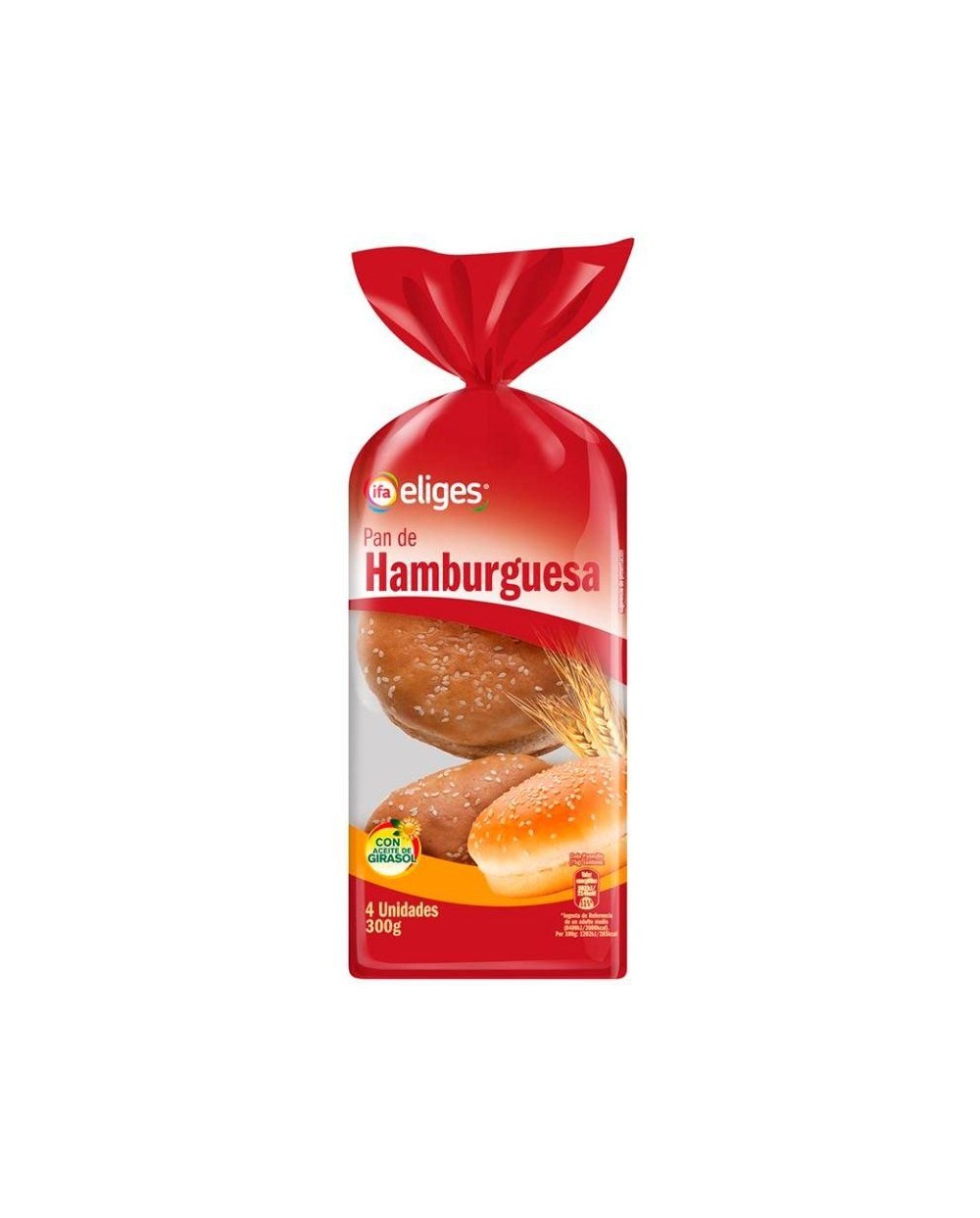 PAN MAXI BURGUER ALTEZA 4 UN 300 GR.