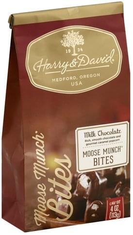 Harry & David, Moose Munch Bites, Milk Chocolate, Milk Chocolate