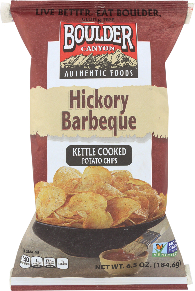 Photo of Boulder Canyon Hickory Barbeque Kettle Cooked Potato Chips - 6.5oz