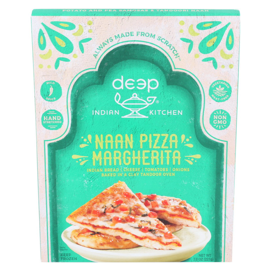 Margherita Indian Bread, Cheese, Tomatoes, Onions Naan Pizza, Margherita