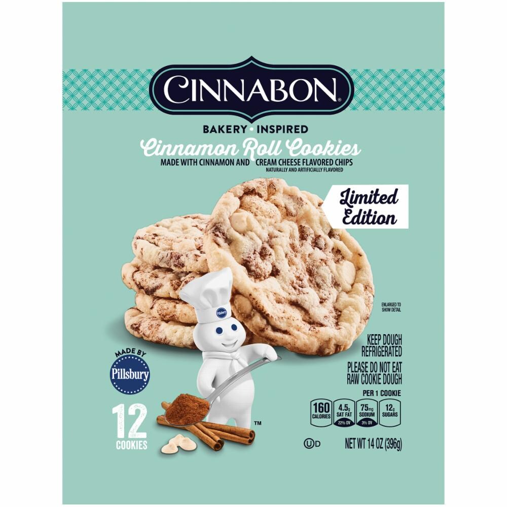 Photo of Cinnabon Pillsbury Bakery Inspired Cinnamon Roll Cookies - 14oz