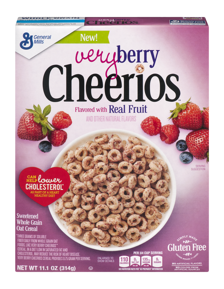 Photo of Cheerios Very Berry Cereal Box, 11.1 Oz