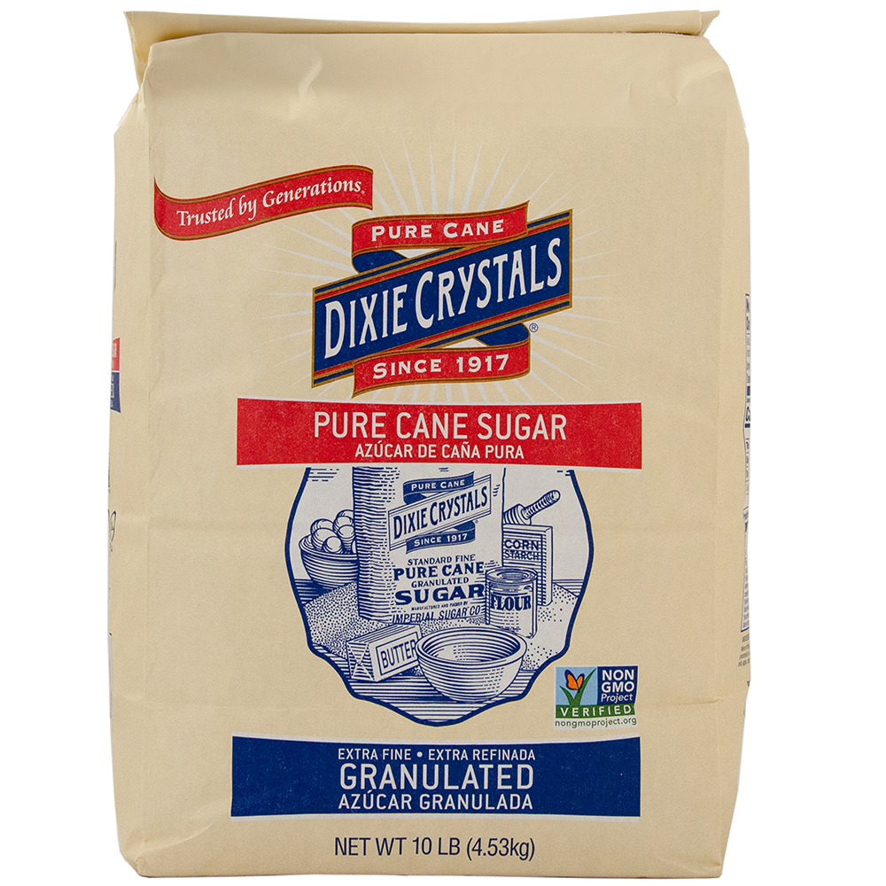 Photo of Dixie Crystals Pure Cane Sugar, Granulated, Extra Fine 10 Lb