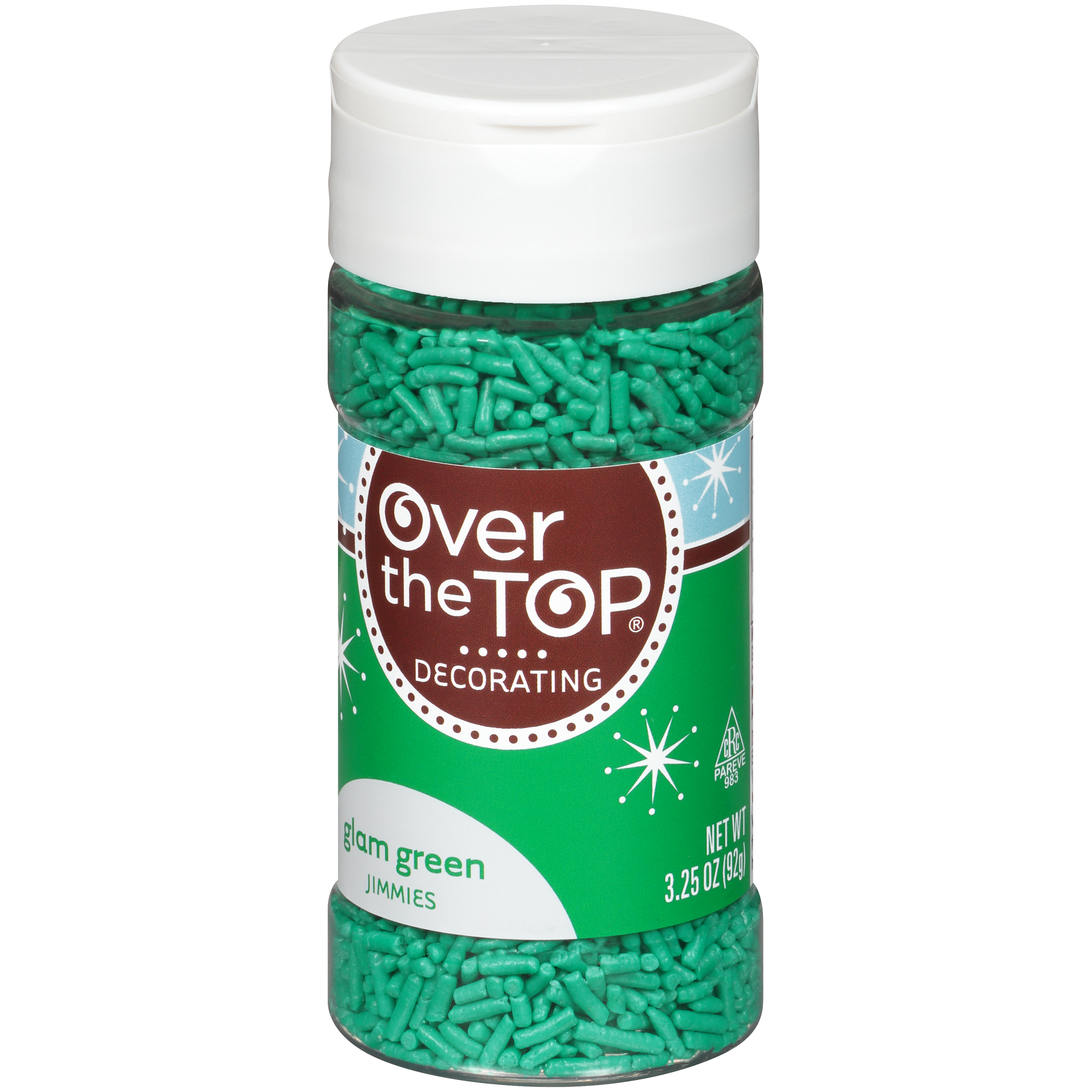 Decorating Glam Green Jimmies