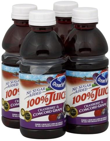 100% Juice, Cranberry Concord Grape