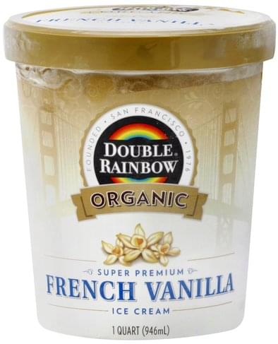 Double Rainbow, Super Premium Ice Cream, French Vanilla