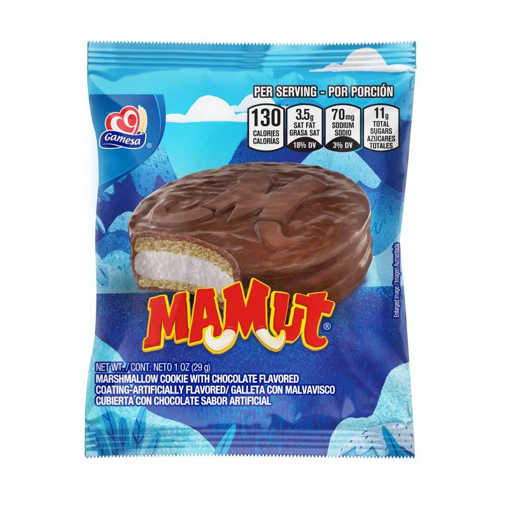 Marshmallow Cookie with Chocolate Flavored Coating, Chocolate
