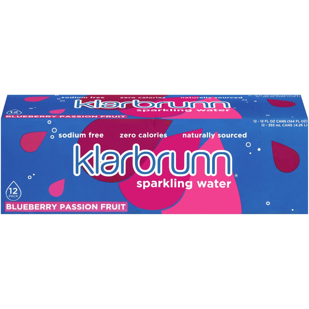 Blueberry Passion Fruit Sparkling Water, Blueberry Passion Fruit
