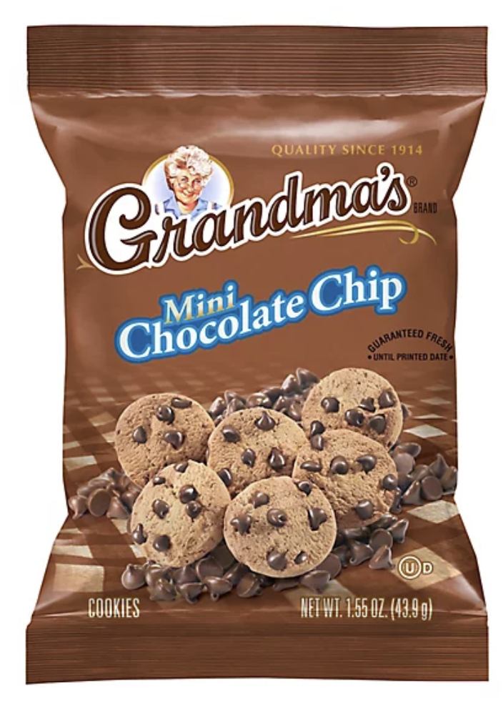 Photo of Grandma's Cookies, Chocolate Chip, Mini 1.55 Oz