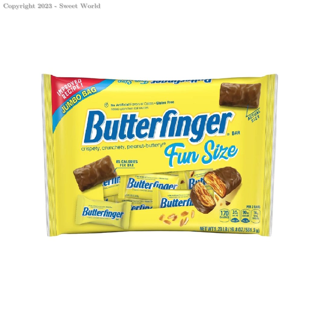 Photo of Butterfinger Candy Bar, Fun Size, Jumbo 19.8 Oz