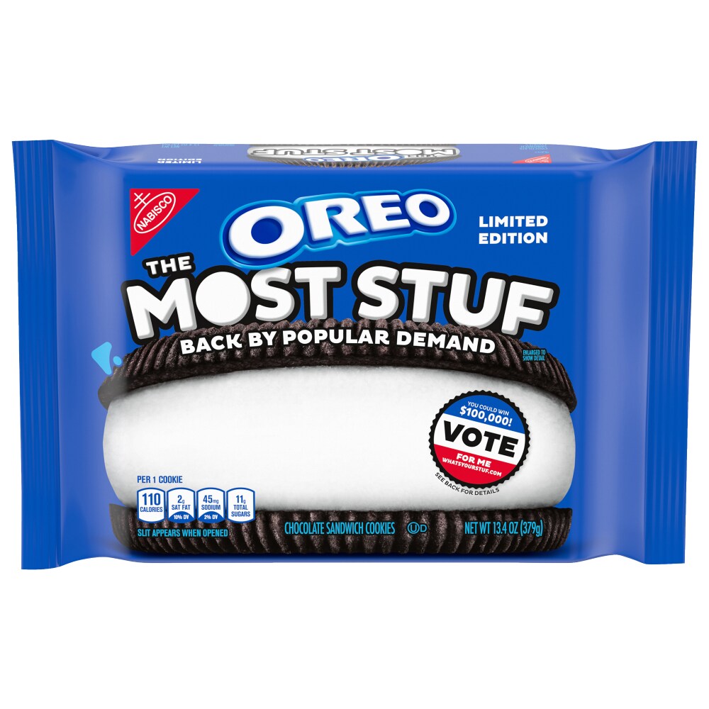 Photo of Oreo The Most Stuf Chocolate Sandwich Cookies, Limited Edition, 13.4 Oz