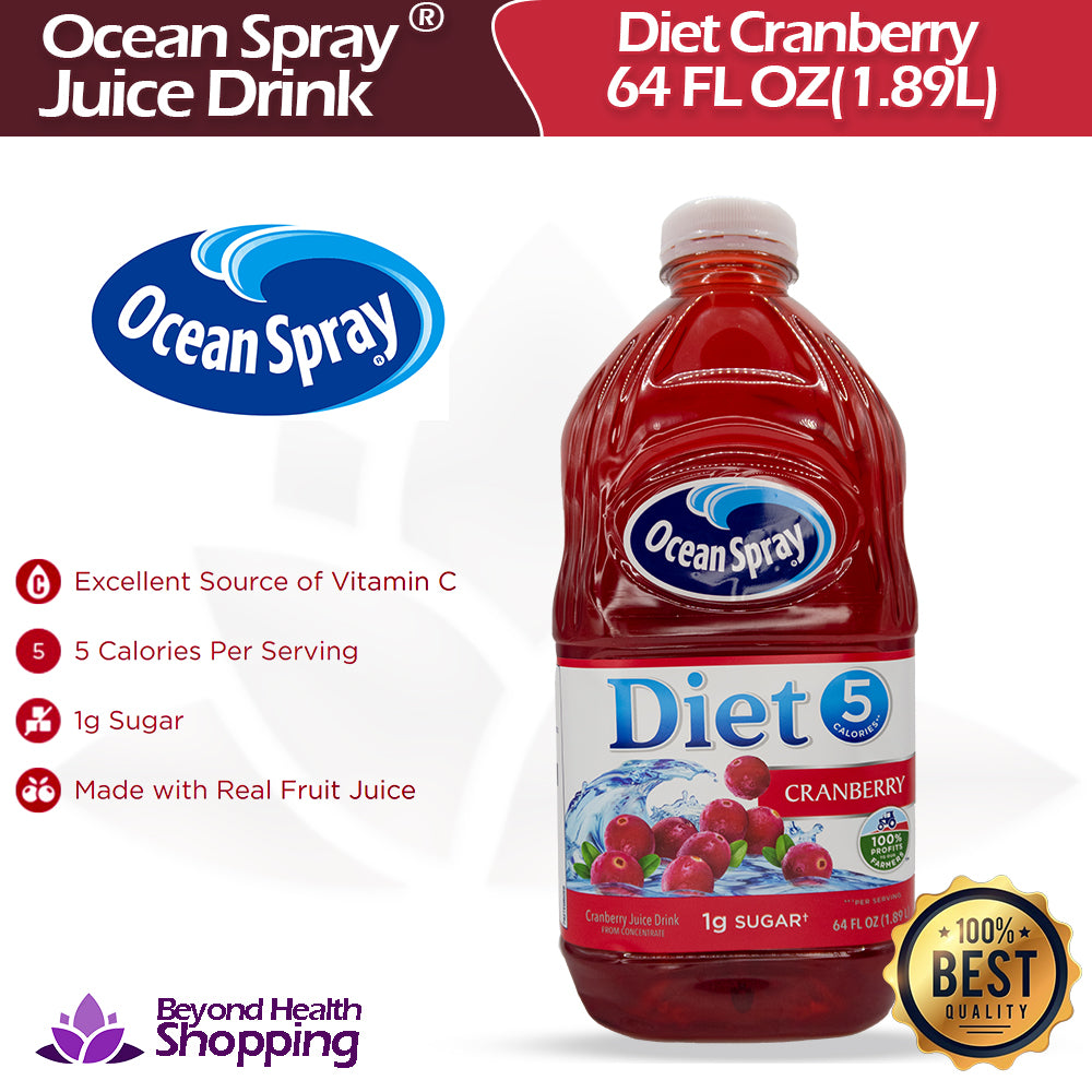 Ocean Spray Diet Cranberry Juice Drink, 64 Fl Oz Bottle