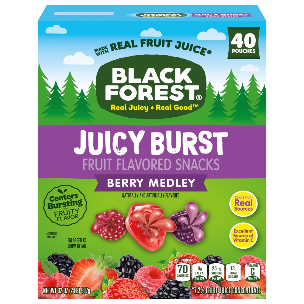 Berry Medley Juicy Burst Fruit Flavored Snacks, Berry Medley