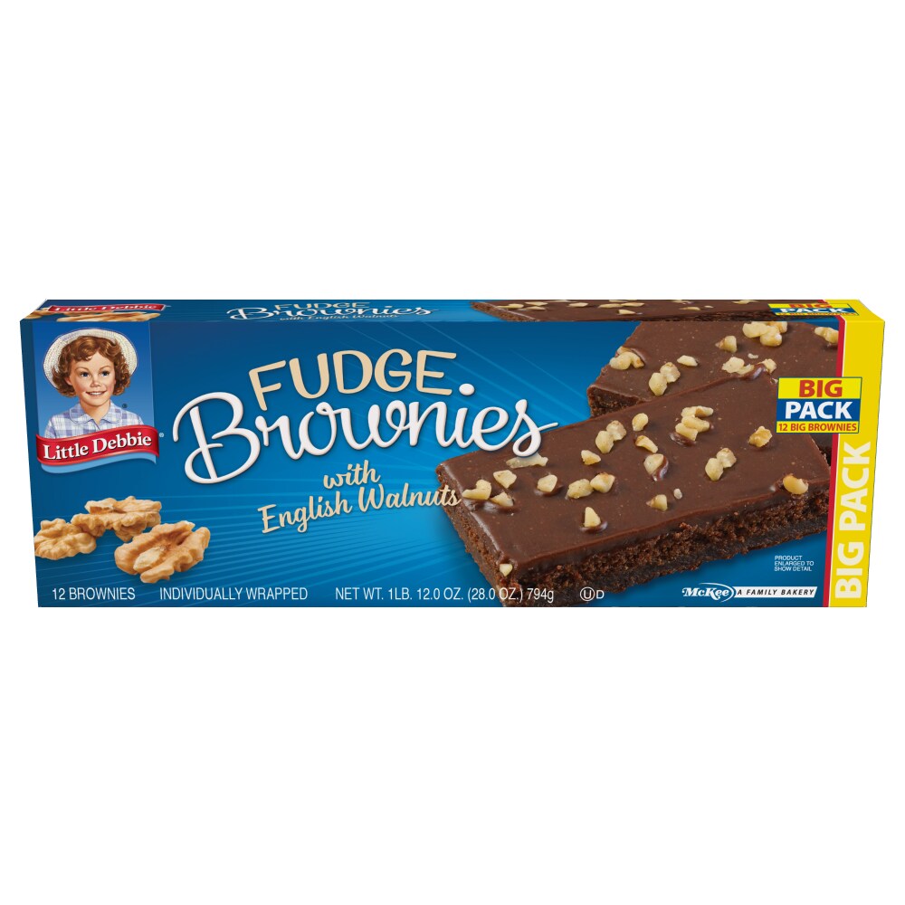 Fudge Brownies with English Walnuts