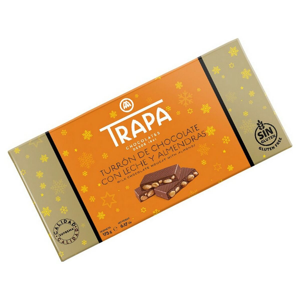 TURRON CHOCO.CRUJIENTE TRAPA 140 GR.