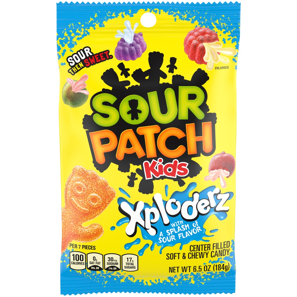 Sour Patch Xploderz Soft Candy Assorted Fat Free12X6.5 Oz
