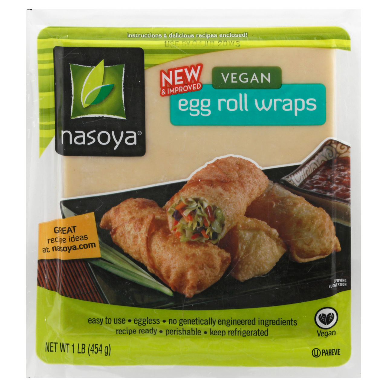 Photo of Nasoya Egg Roll Wraps, Vegan 1 Lb