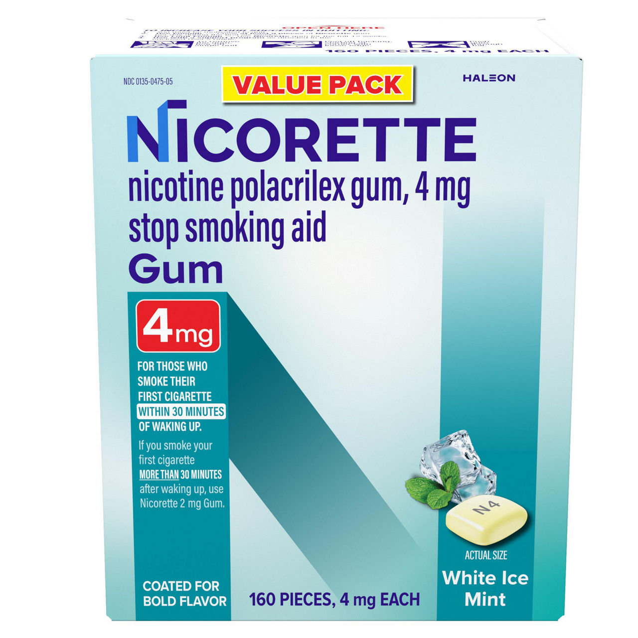 Nicorette - White Ice Mint 4Mg/160Ct