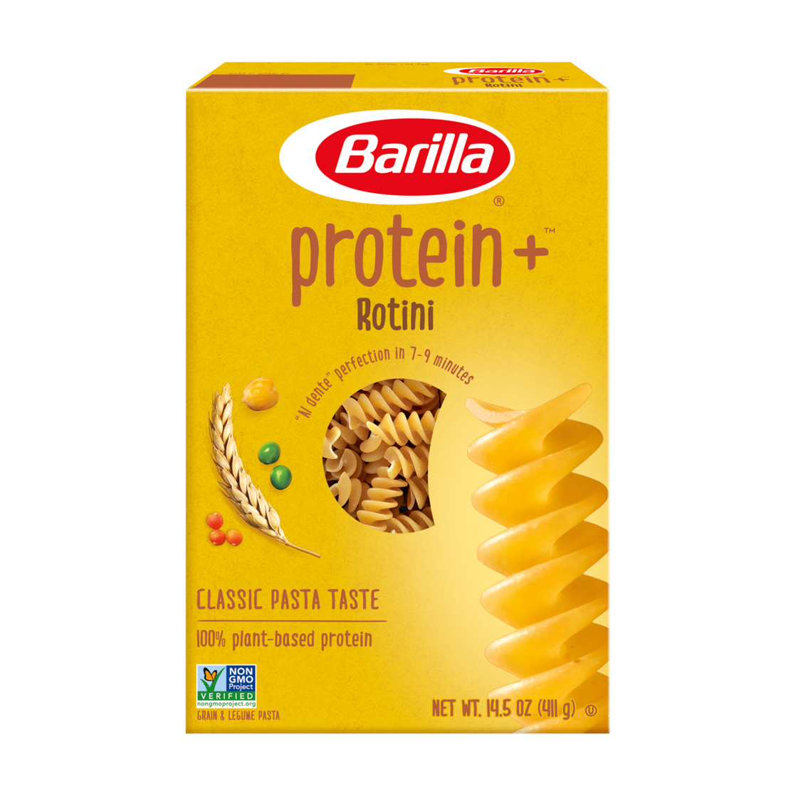 Barilla Protein Plus Rotini Grain & Legume Pasta, 14.5 Ounce