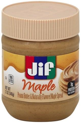 Peanut Butter & Naturally Flavored Maple Spread