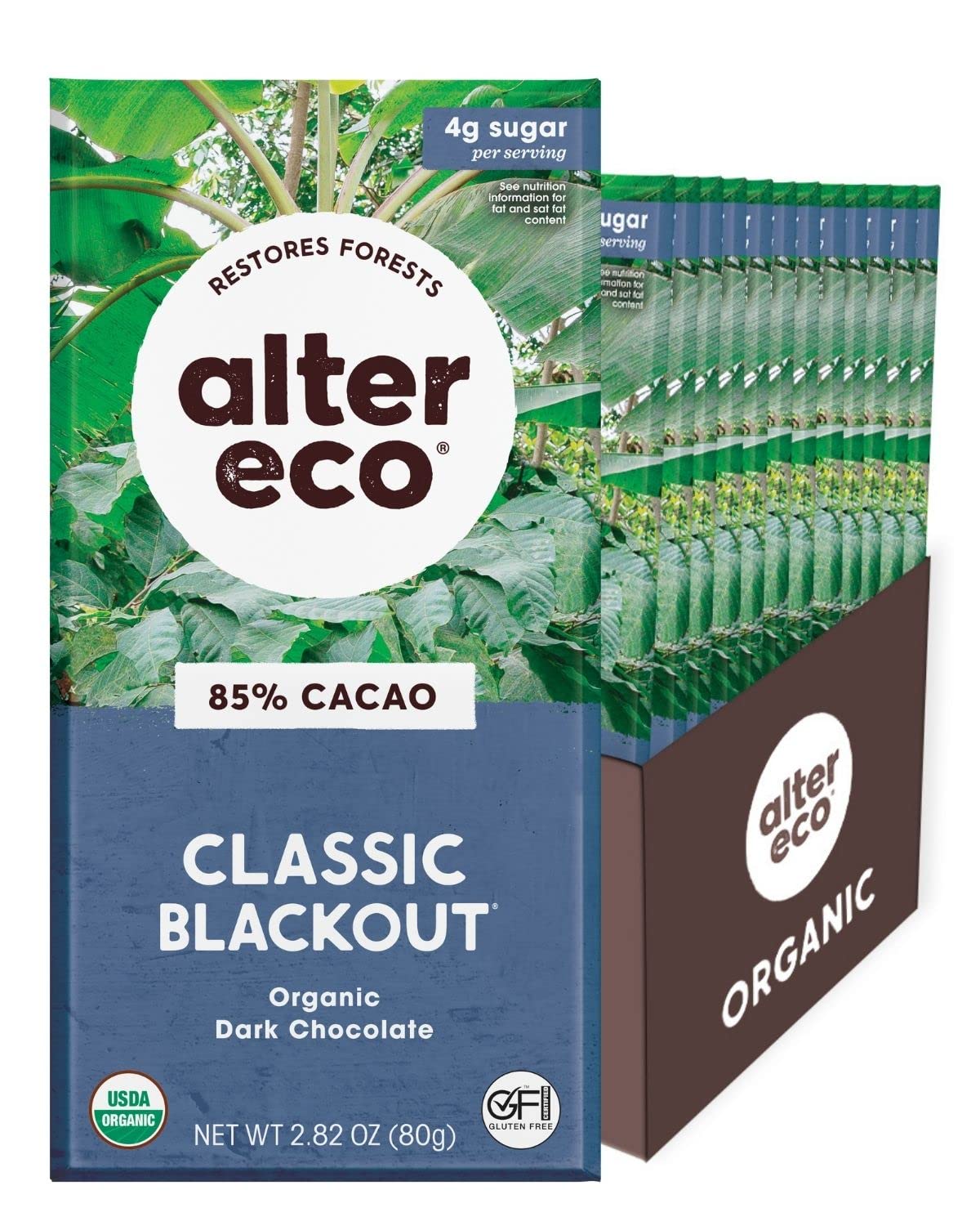 Alter Eco Organic Deep Dark Blackout Chocolate Bar
