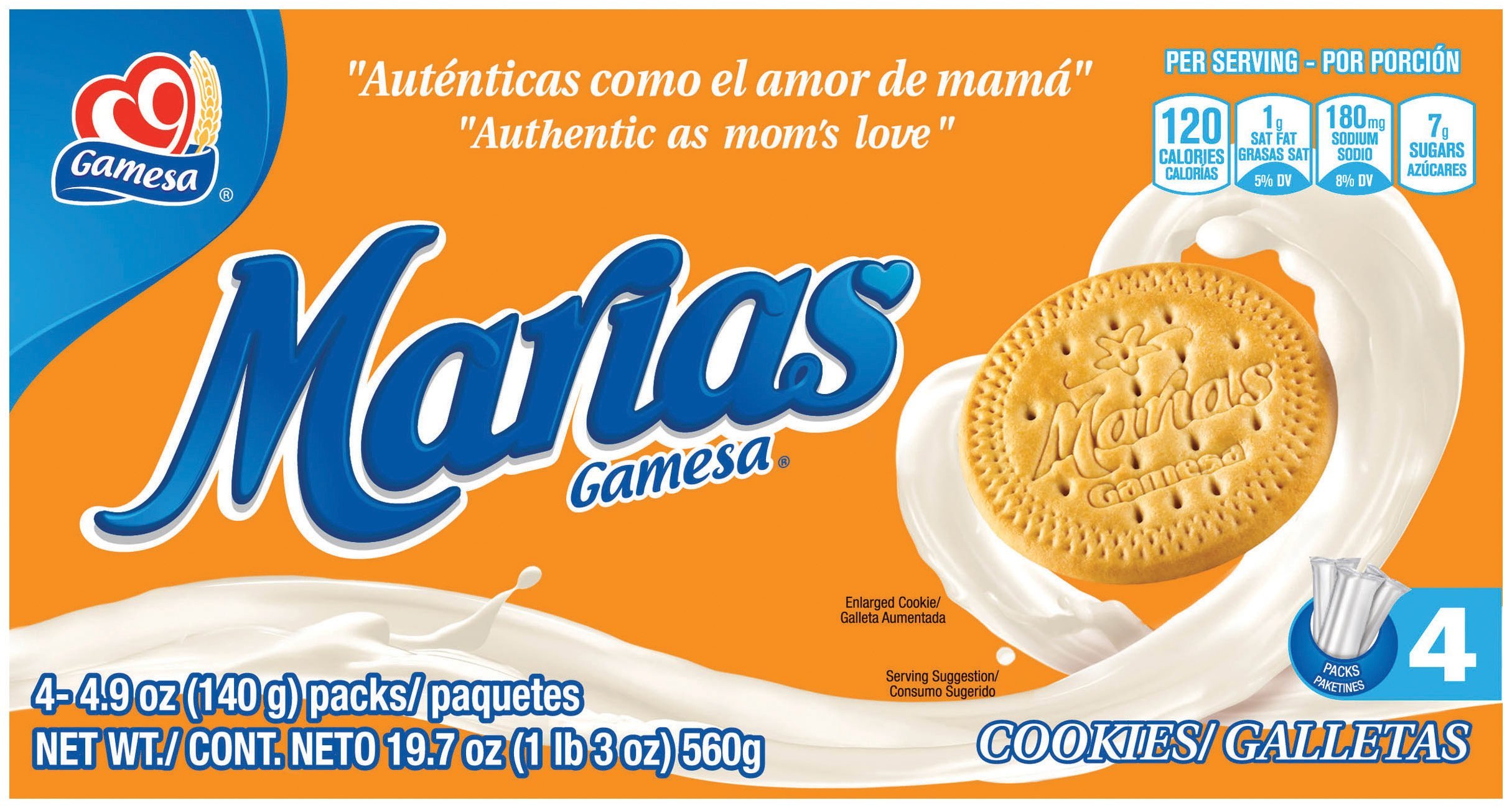 Photo of Gamesa Marias Vanilla Cookies 19.7 Ounce 12 Pack Paper Box