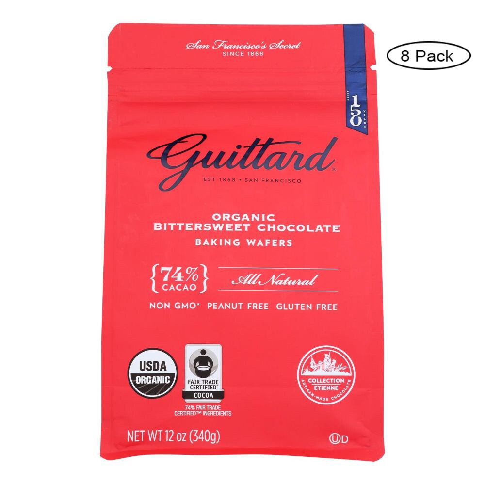 7740Ft Organic 74% Cacao Bittersweet Chocolate Baking Wafers