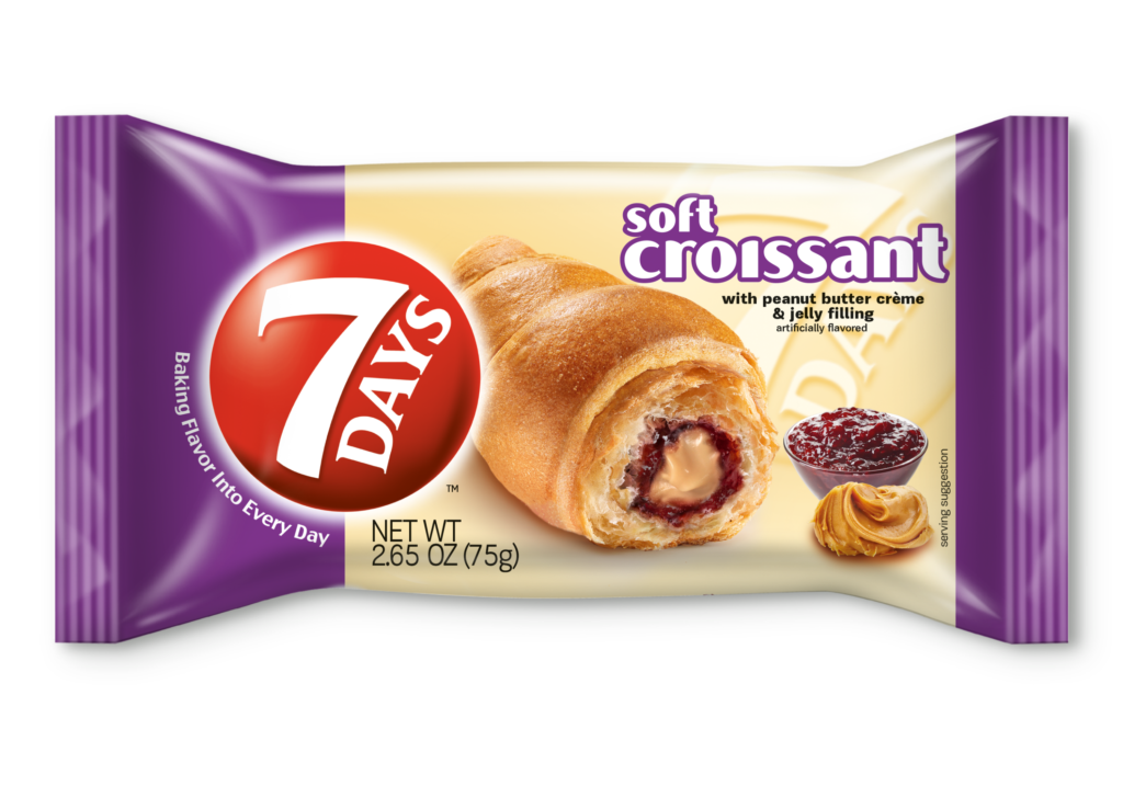 Photo of 7 Days Soft Croissant, Peanut Butter Creme & Jelly