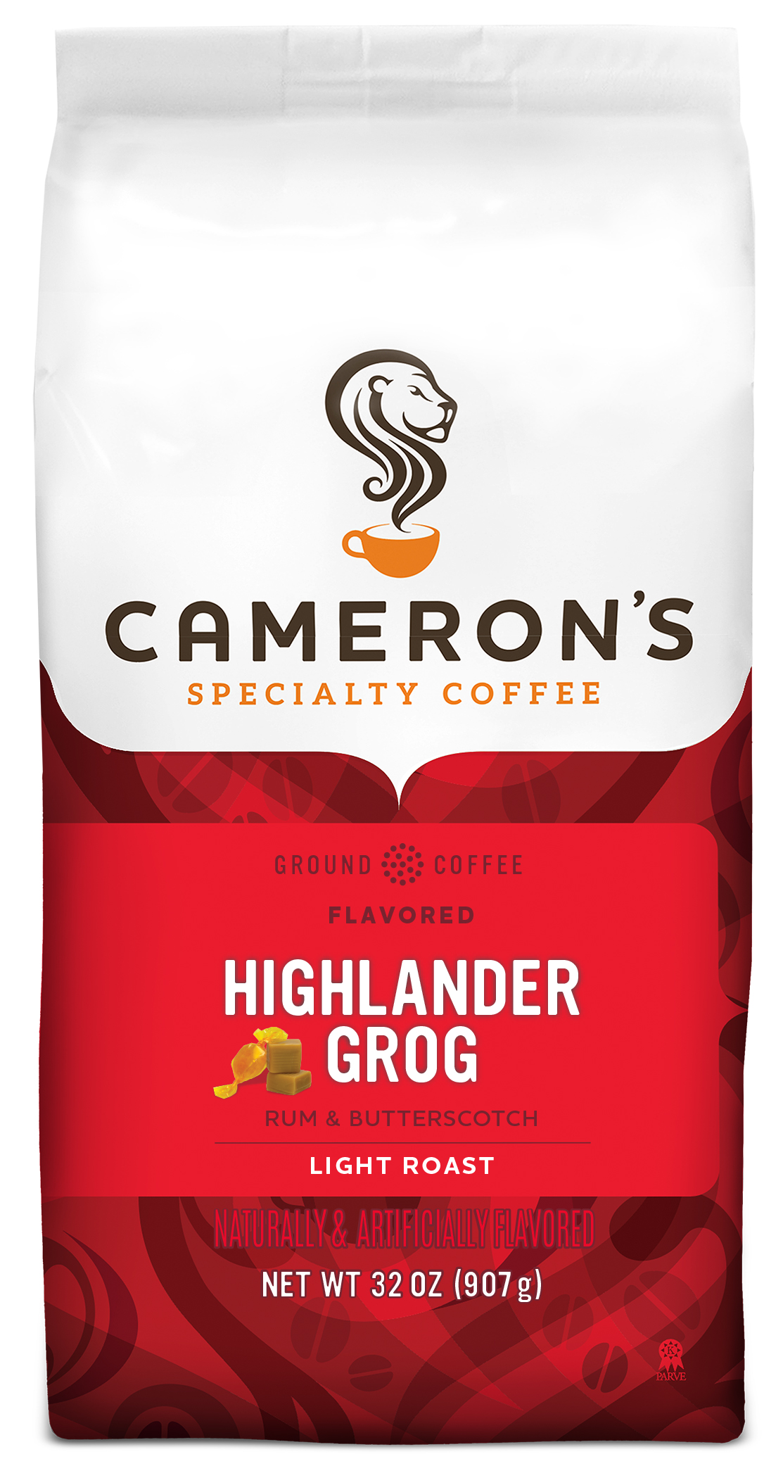 Photo of Cameron's Coffee Ground, Light Roast, Highlander Grog, Value Size