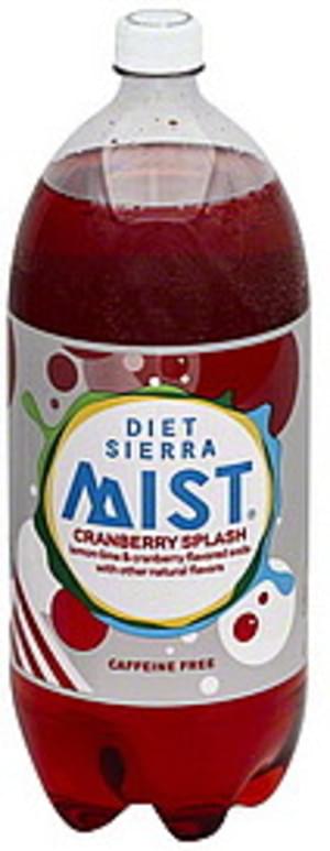 Diet Sierra Mist Cranberry Splash Caffeine Free Soda 2 Liter Plastic Bottle-Ia