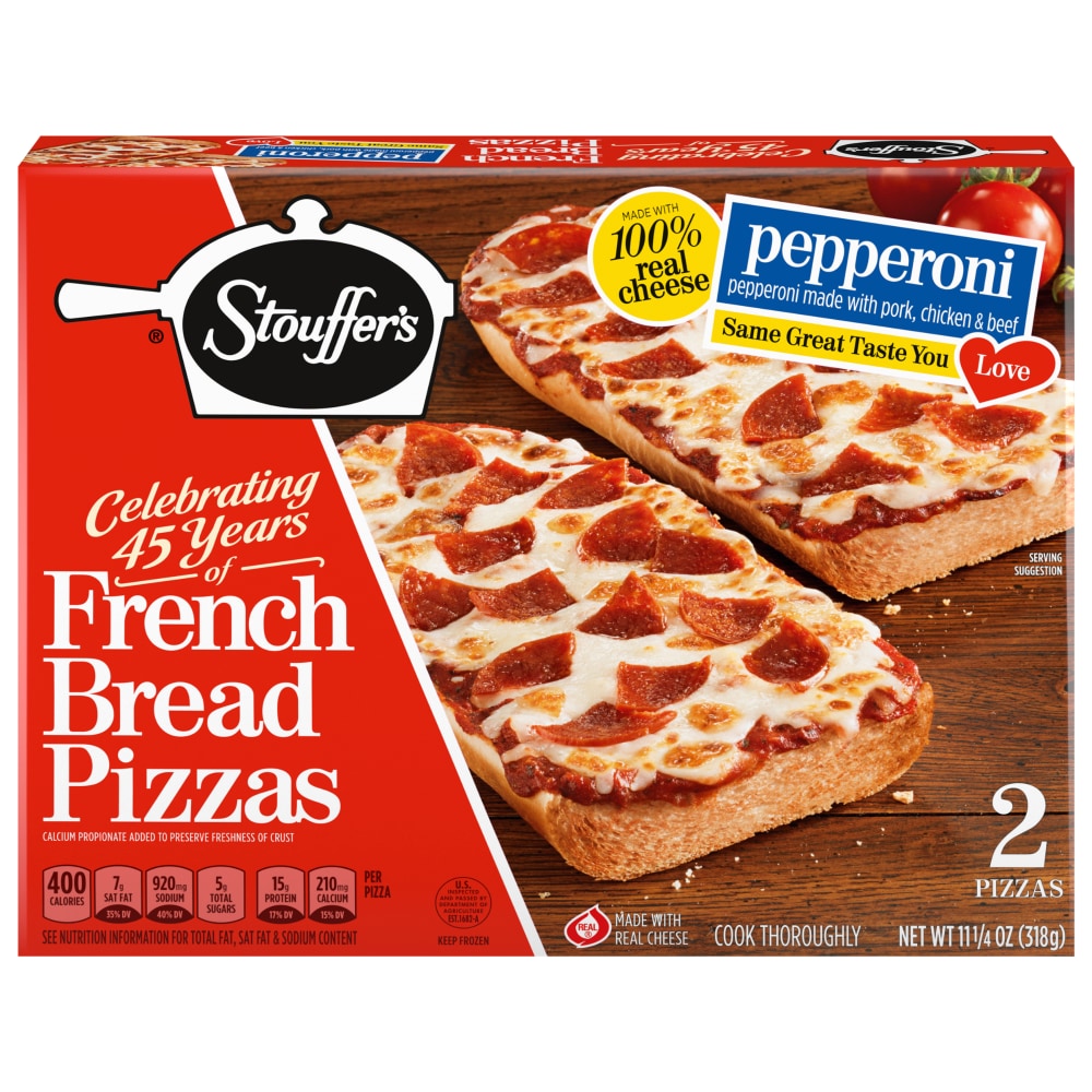 Stouffer’s French Bread Pizza Pepperoni Pizza, Frozen Meal