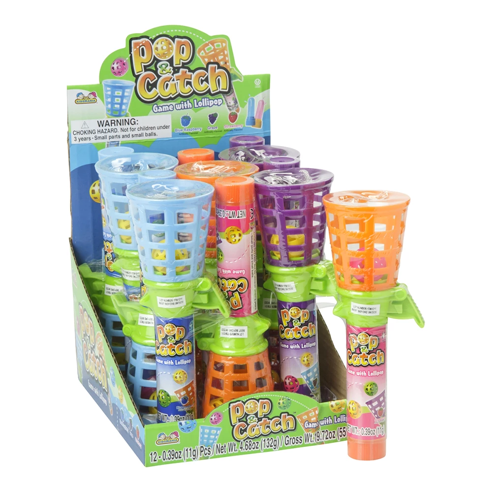 Kidsmania Pop & Catch Game W/ Lollipop 12ct