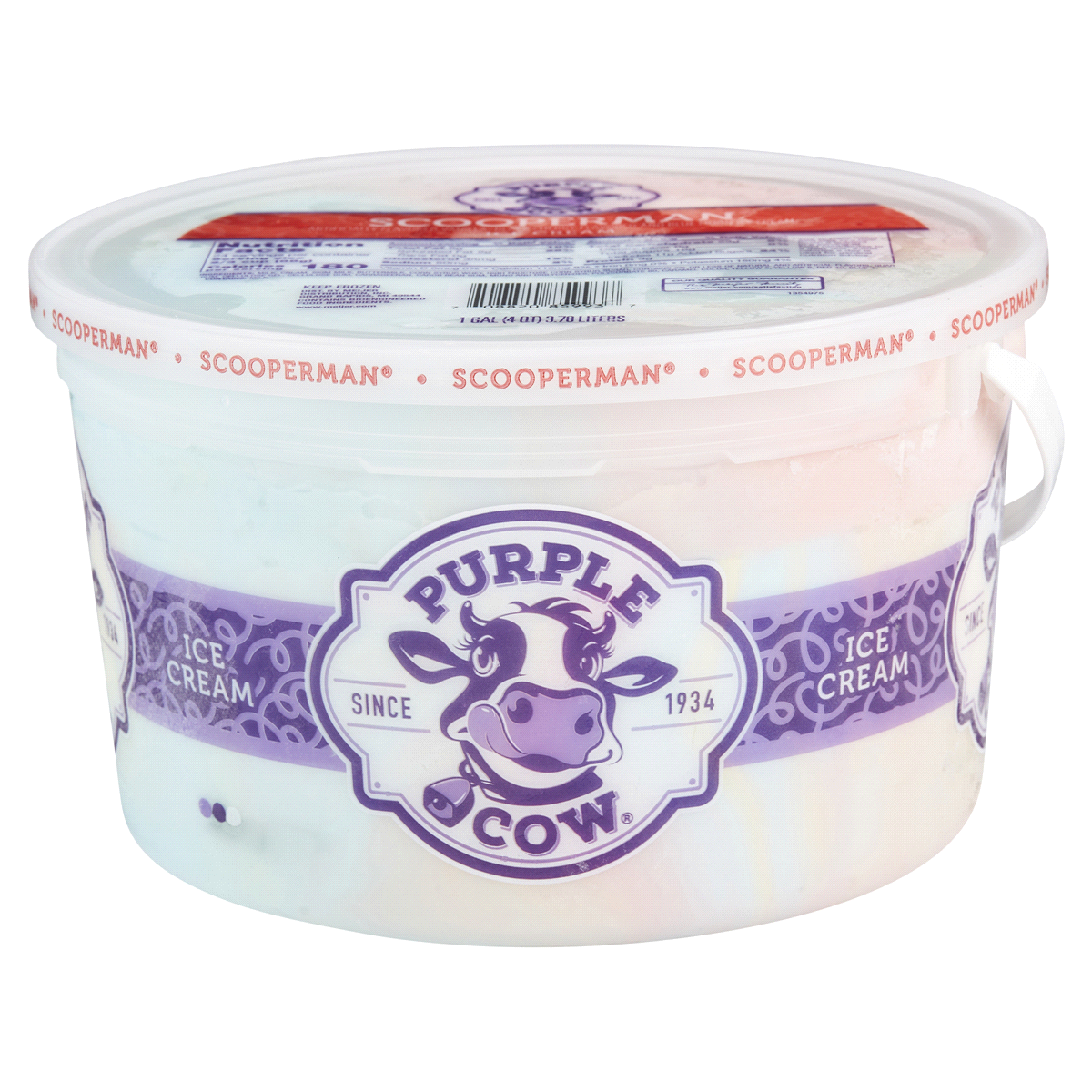 Scooperman Vanilla, Black Cherry Flavored and Blue Moon Ice Cream, Scooperman