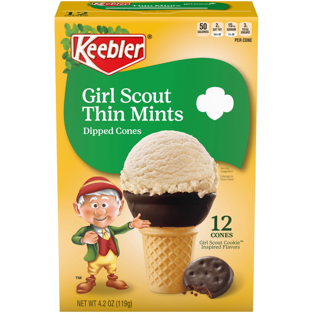 Girl Scout Thin Mints Dipped Cones, Girl Scout Thin Mints