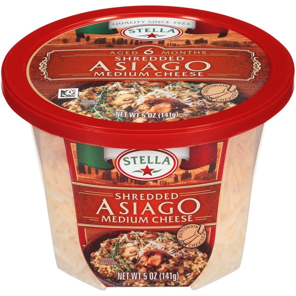 Saputo, Stella, Freshly Shredded Asiago Medium Cheese