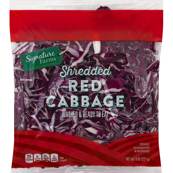 Red Shredded Cabbage, Red