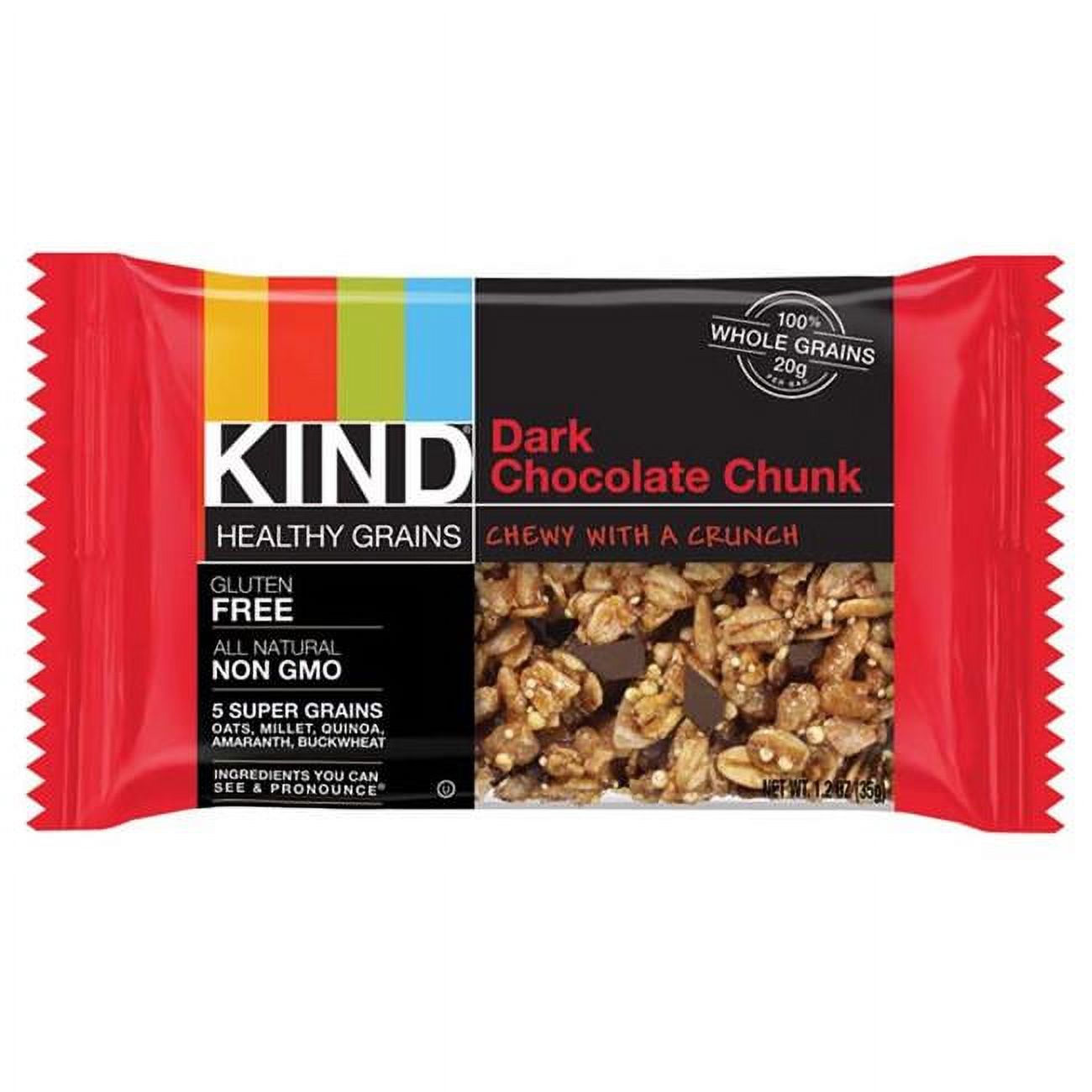Dark Chocolate Chunk Healthy Grains Granola Bar, Dark Chocolate Chunk