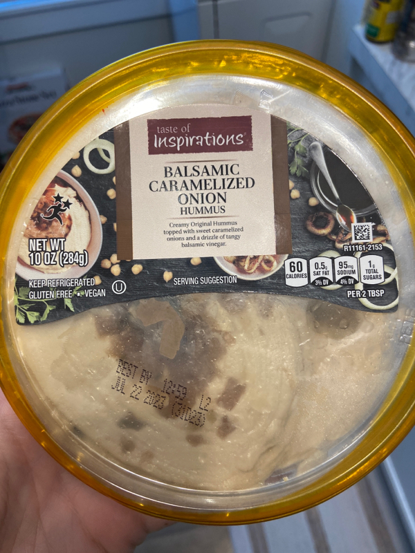 Balsamic Caramelized Onion Hummus, Balsamic Caramelized Onion