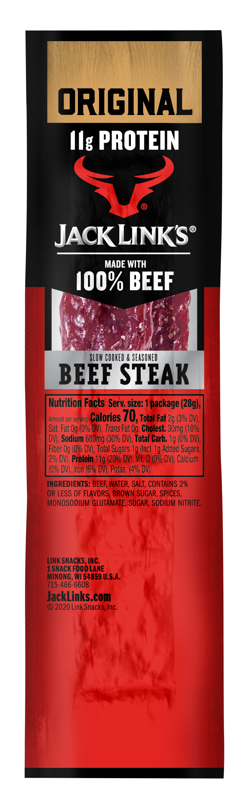 1 Ounce Jack Links Beef Original Steaks 1/1 Count