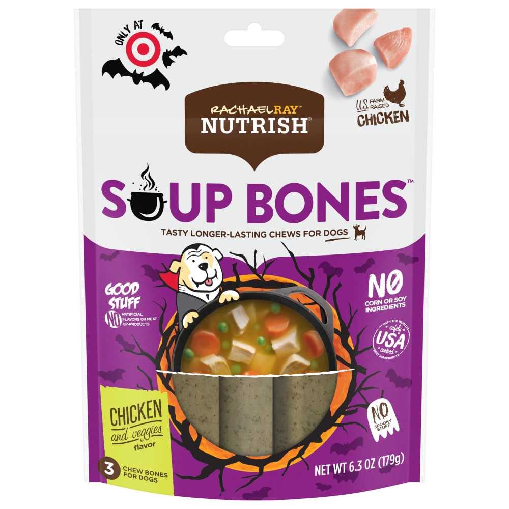 Rachael Ray Nutrish Rachel Soup Bones Dog Chews Real Chicken & Veggies Flavor