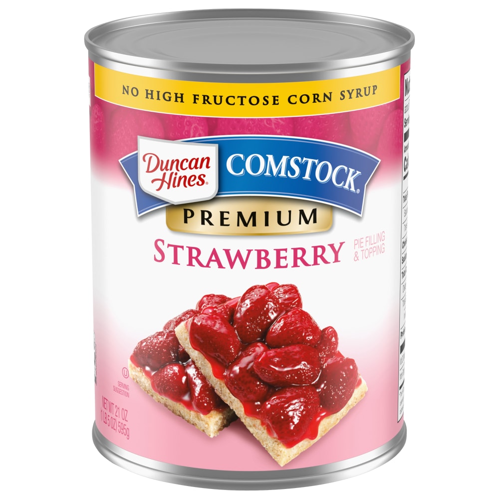 Photo of Duncan Hines Comstock Premium Pie Filling & Topping, Strawberry