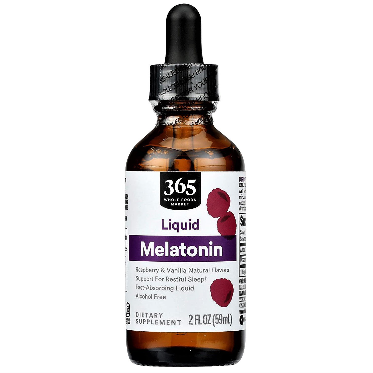 365 Whole Foods Supplements Melatonin 3mg Liquid 2 Oz