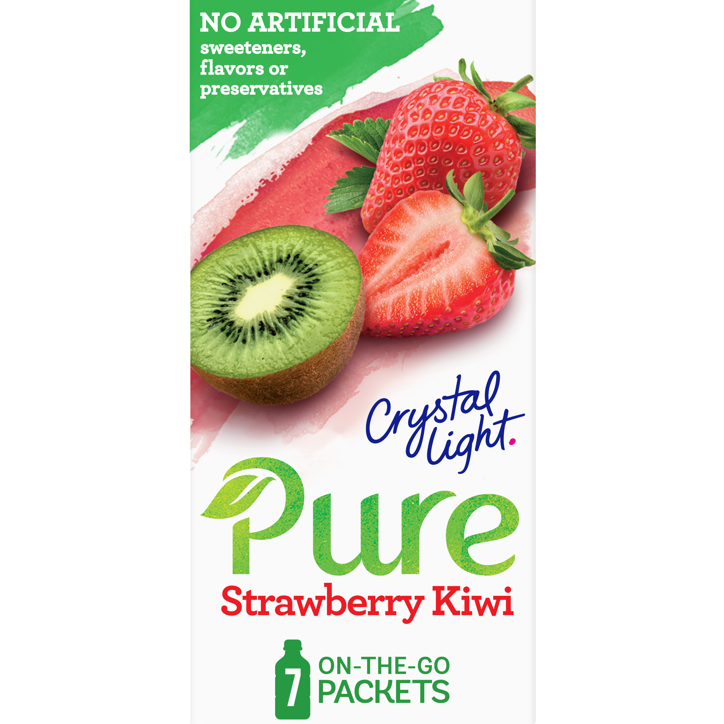 Strawberry Kiwi Flavor On-The-Go Naturally Sweetened Drink Mix, Strawberry Kiwi